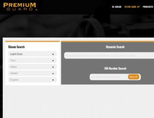 premium guard filters mobile app and ecatalog screenshots