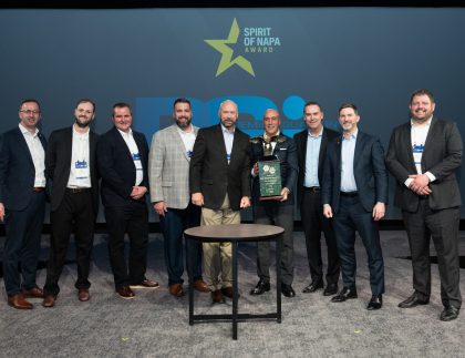 PGI team accepts the Spirit of NAPA award